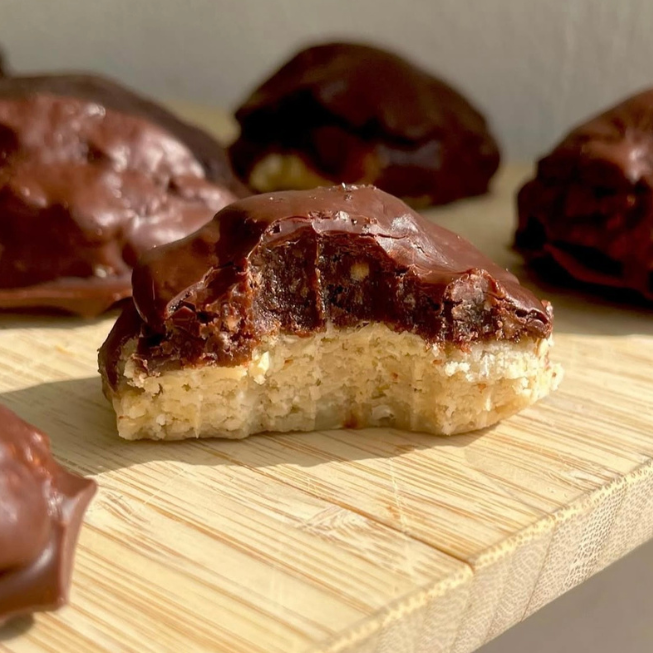 No bake biskvier utan gluten, socker och veganska